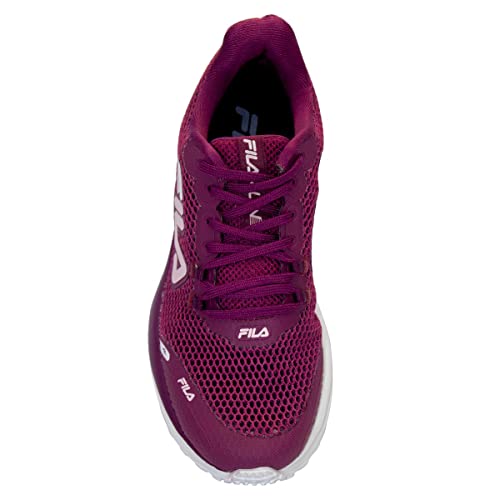 Tenis Fila Athlon Feminino,Bordô/Rosa Claro/Branco,36