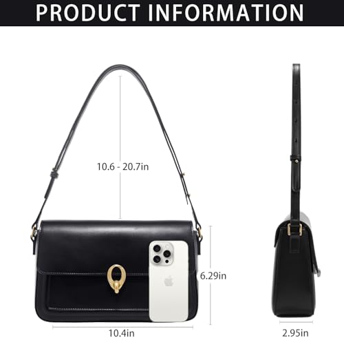 Image of LA FESTIN Small Genuine Leather Purses for Women Designer Shoulder Purse