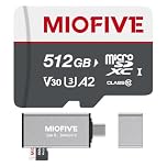 Miofive microSDXC Memory Card - Ultimate Micro SD Card with USB 3.0 Type-C Card Reader 170MB/s, C10, U3, A2, V30, 4K for Dash Cams, Android Smartphones, Tablets, and Gaming devices (512GB)