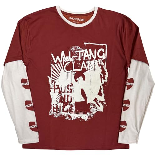 T-shirt Wu-Tang Clan streetwear manches longues vêtement hip-hop homme sweat léger original