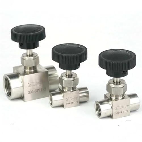 Vanne à pointeau 1/2 BSP inox pour stopper les fuites et réguler le débit