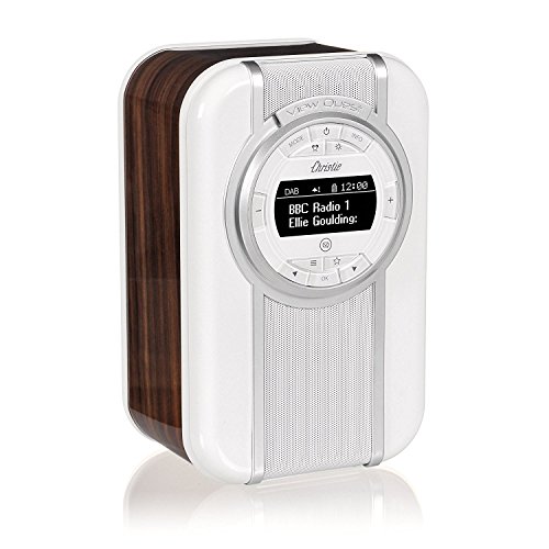 VQ Christie DAB & DAB+ Digital Radio with FM, Bluetooth/NFC, Alarm Clock, Rotating Display & Enamel Fascia – Walnut