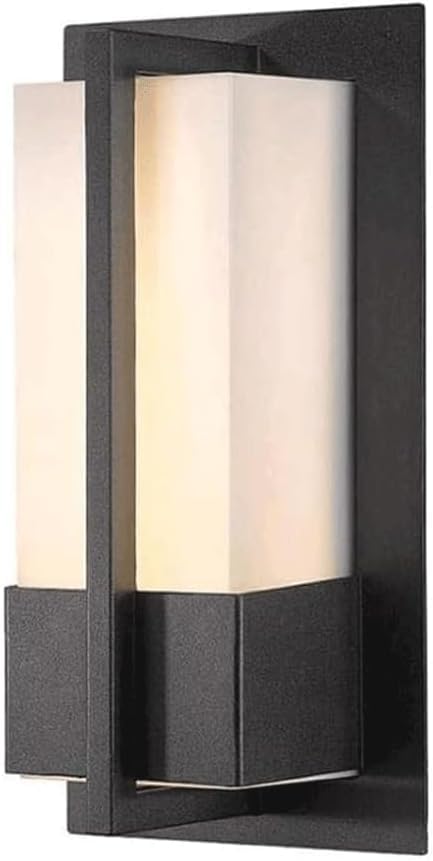 Lampe en laiton et verre de style rétro industriel, applique extérieure LED
