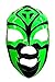 Sombra Adult Lucha Libre Wrestling Mask (pro-fit) Costume Wear - Black/Green