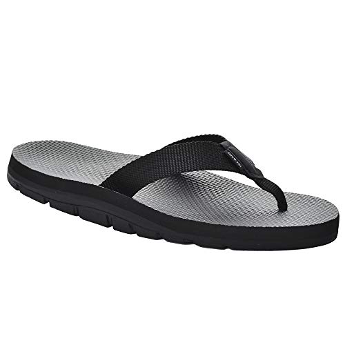 Island Slipper IB910 Men's Water Resistant Comfortable Durable Flip Flop Sandal (IB910-BLAC-8-HM)2