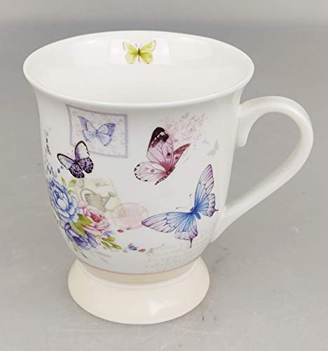 GMMH Tazza da tè con coperchio, cucchiaio e colino...