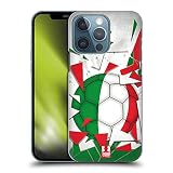 Head Case Designs Italia Vetro Rotto Calcio Custodia Cover Dura per Parte Posteriore Compatibile con Apple iPhone 13 PRO