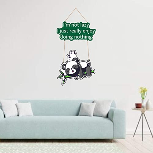 Image of Zesta Panda Wall Decor /Wooden Wall Hanging Decorative Items /Hanging Home Wall Decor Items /MDF Decoration Items /Cute Wall Art For Living Room /Home Decor Items Living Room