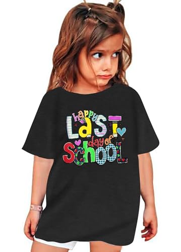Last Day of School Shirt Toddler Boys Girls School Graduation Tops Kids Student Life Shirt Vacation Tees