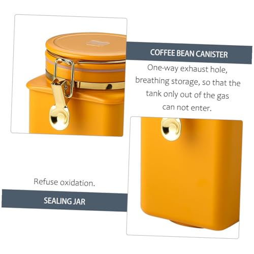 Contenedor hermético para granos de café naranja miniatura 4