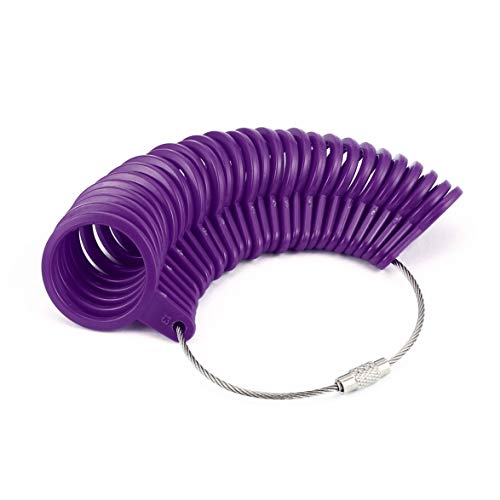 Preisvergleich Produktbild sdfghzsedfgsdfg Schmuck-Werkzeugring Sizer Fingergröße Messring Grundlegendes Schmuckmesswerkzeug Geeignet für US-Größen 0 bis 13 Jeweller Size Loop