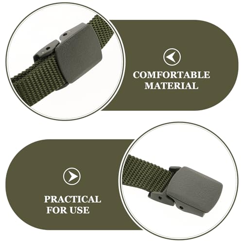 Didiseaon Men's Adventure Belt 4pcs Nylon Canvas Hiking Belt Quick-release Buckle for Outdoor Sports3