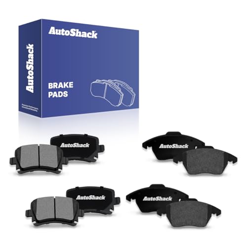 AutoShack Front & Rear Ceramic Brake Pads for VW Tiguan 2011