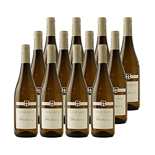 Vin de Savoie Chardonnay Blanc 2020 - Philippe et Sylvain Ravier - Vin AOC Blanc de Savoie - Bugey - Lot de 12x75cl…