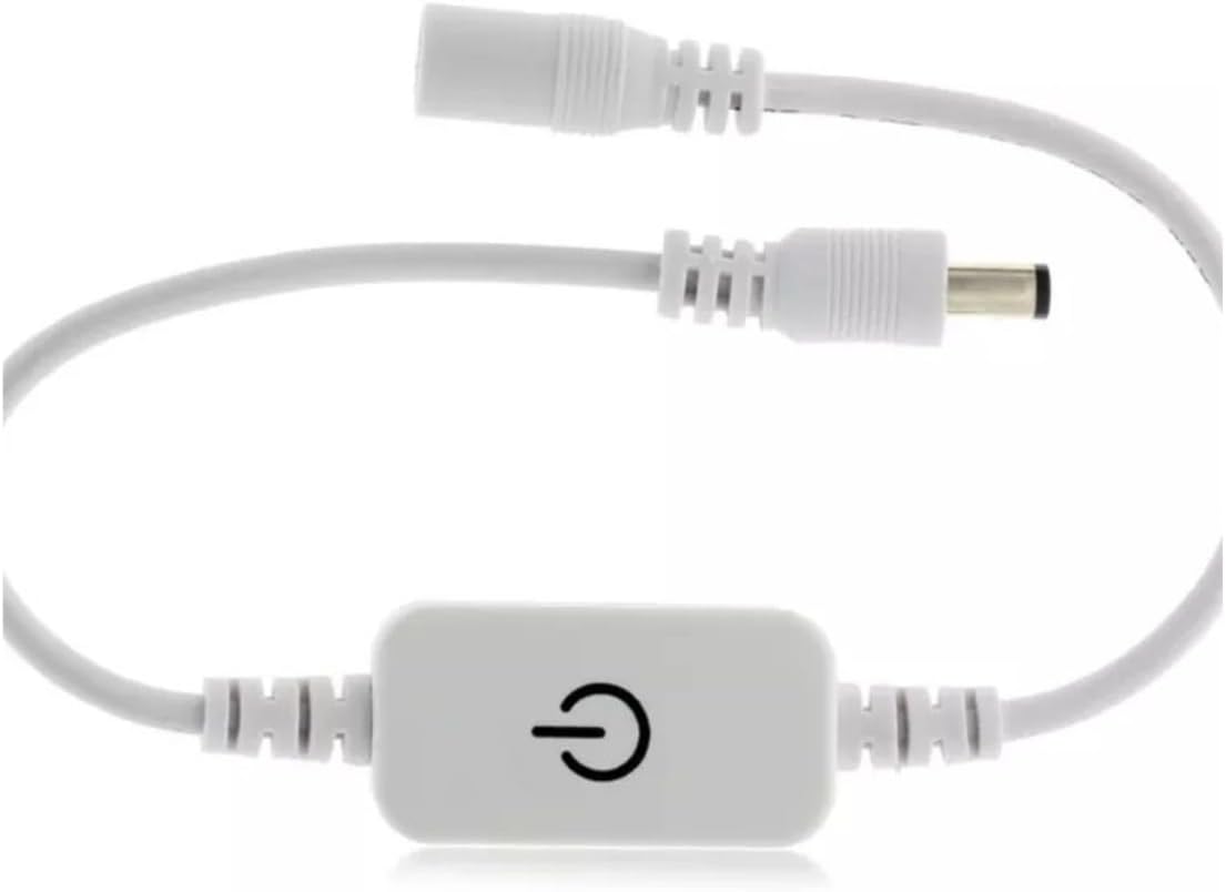 LED single color DC12 volt low voltage 2835 light bar 5050 low voltage light with dimming touch switch(Black)