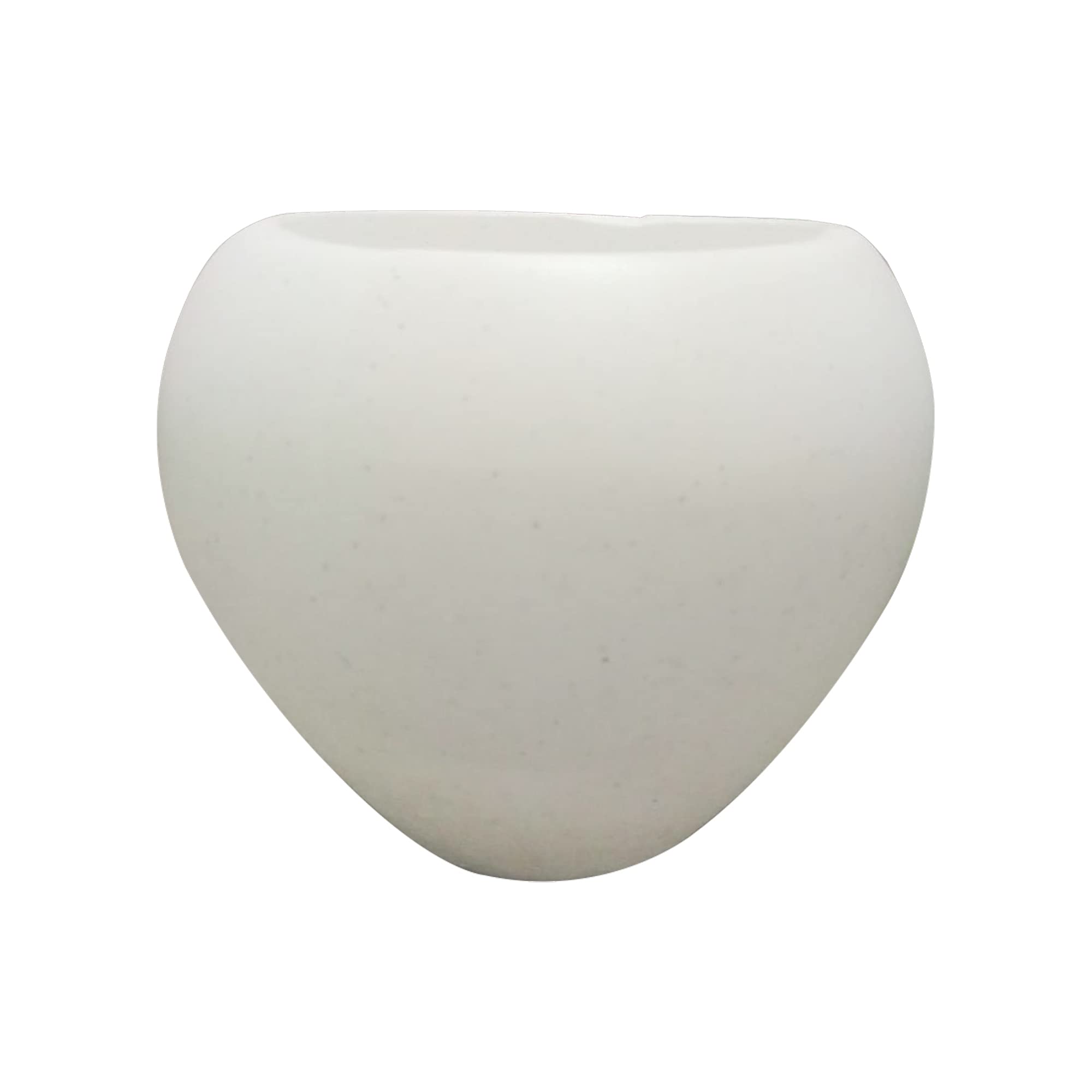 Keshab Apple Shape Plastic Pot Corner | White Plastic Pot for Home and Office, Balcony & Garden Decoration - (White, 14 Inch) (B097R2G3S2) Amazon Price History, Amazon Price Tracker