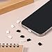 40 Pcs USB C Plug Cover USB C Dust Plugs Charger Protector Type Charging Port Cover Compatible with Most Phone Plug Covers Wireless Charger Friendly (Black White)