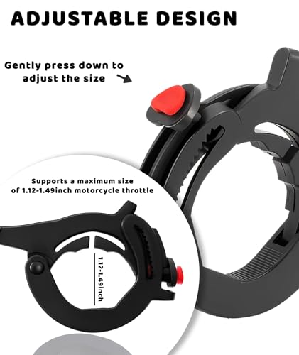 Image of Cruise Control for Bike, Throttle Lock Assist for Motorcycles, ABS Material, Long Ride Comfort, Universal Fit for Xpulse 200 4V Accessories Kit