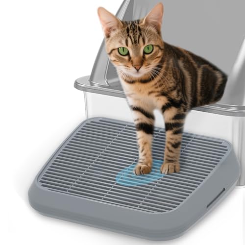 TAILRYTH Elevated Litter Box Ramp/Steps for Kittens & Old Cats,Washable