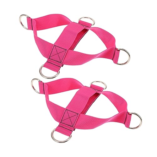 DECOMELODY Cintas Elásticas para Tobillo Fitness Soporte Fijo Resistencia para Gimnasio y Entrenamiento Funcional de Compatibles con Máquinas y Bandas de Ejercicio Color Color Aleatorio