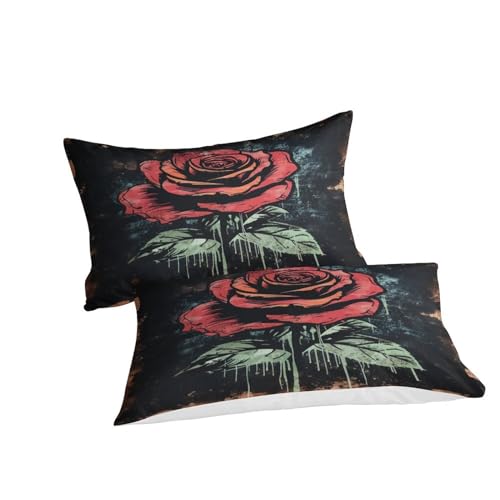 Housse de couette avec fermeture éclair parure microfibre 3d - 4