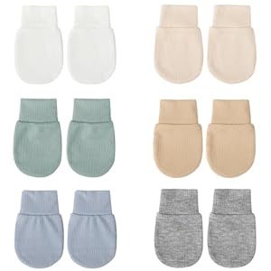DRESHOW Neugeborenes Baby Fäustlinge Kleinkind Handschuhe Keine Kratzer Fäustlinge Handschuhe für 0-6 Monate