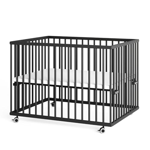 Sämann Laufstall Baby 75x100 cm | TÜV geprüft 2024 | stufenlos...