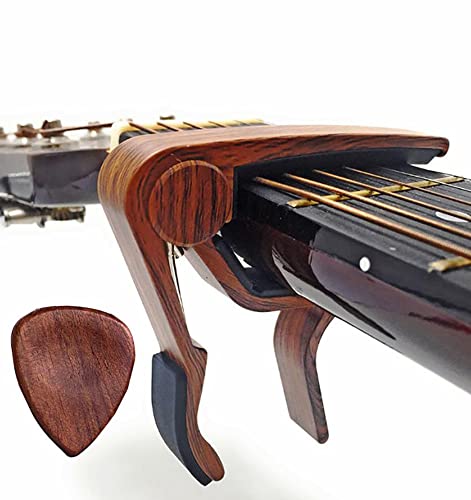 Hm Vicyy Capodastre pour Guitare Acoustique,Capodastre Trigger avec 2 médiators en Bois,pour Guitare électrique,ukulélé… - Les Beatles, Paul McCartney, John Lennon, RIngo Starr, George Harrison Hm Vicyy Capodastre pour Guitare Acoustique,Capodastre Trigger avec 2 médiators en Bois,pour Guitare électrique,ukulélé… – Image 5