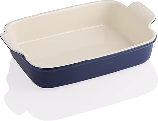 Sweejar Porcelain Baking Dish, Rectangular Bakeware Lasagna Pan, Casserole Dish for Cooking, Cake, Dinner, Kitchen, Banque...