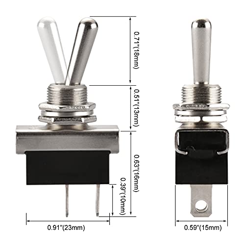 Baomain KN3(D)-101 Toggle Switch Spst On-Off Type 2 Pin 12V/10A thumb #2