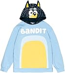 Bluey Bingo Dad Mom Fleece Matching Family Cosplay Pullover Hoodie Infant to Little Kid