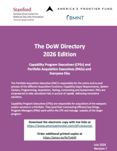 The DoW Directory: Portfolio Acquisition Executives (PAEs), Capab...