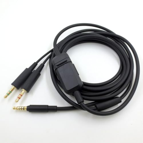Taoricen MMX 300 Audiokabel, 3,5mm Kopfhörerkabel Kompatibel mit Beyer MMX300 2nd Gen Audiokabel mit Mikrofon Lautstärkeregler, Computer Version (2m / 6.6 ft)