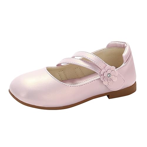Toddler Girls Dress Shoes Flower Girl Shoes Ballerina Flats Mary Jane Wedding Party Flower Shoes Kids School Shoes
