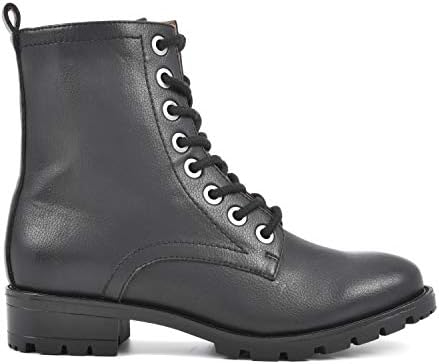 WHITE MOUNTAIN Shoes Danvers Women's Lace-up Combat Bootie, Black/Burn/Smooth, 8.5 M | Image 3