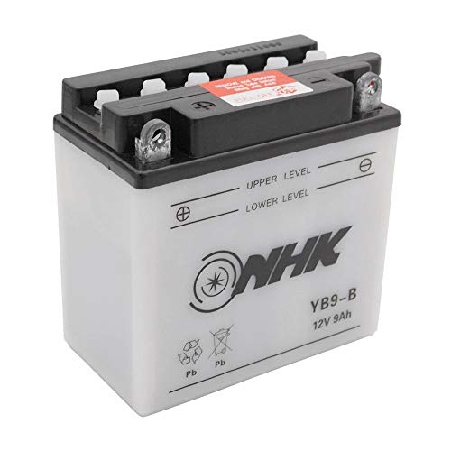 Batterie 12V 9 Ah YB9-B NHK moto scooter batterie plomb avec entretien 135x75x139