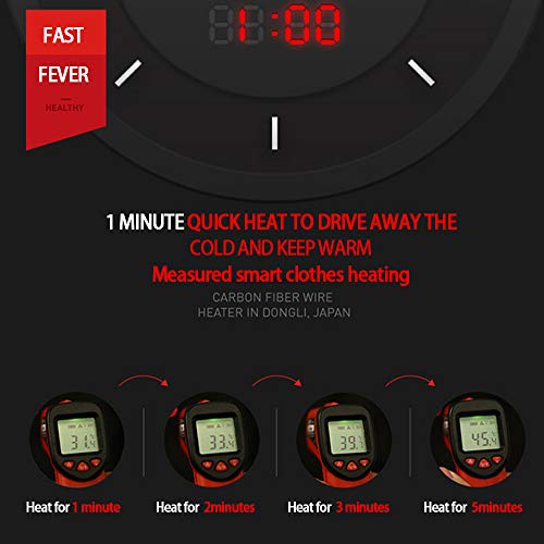 TOPmountain Colete aquecido à prova d'água com aquecimento elétrico USB, roupas aquecidas leves, la