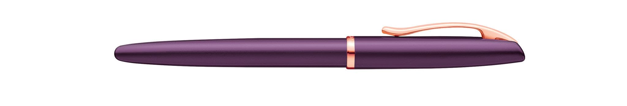 Pelikan Schreibset Fuellhalter & Kugelschreiber Jazz Noble Elegance Viola mit Gravur - laengliche Gravurflaeche