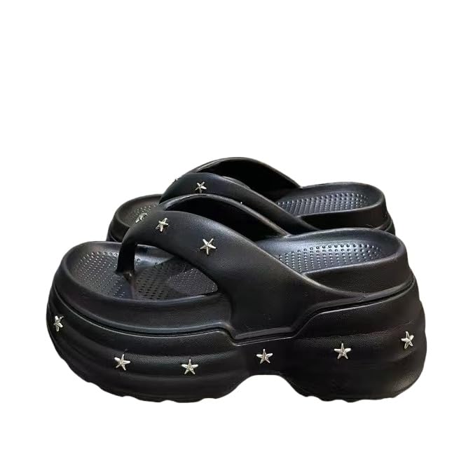 Wedge Platform Sandals for Women,Cozy Non Slip Shower Slides Beach Sandals,Summer Open Toe Slippers for Indoor and Outdoor