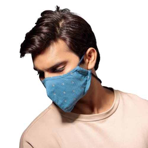 Reversible Reusable Comfortable Cloth Face Mask for Men | Without Elastic EarLoops - GENTLEMAN-image-48