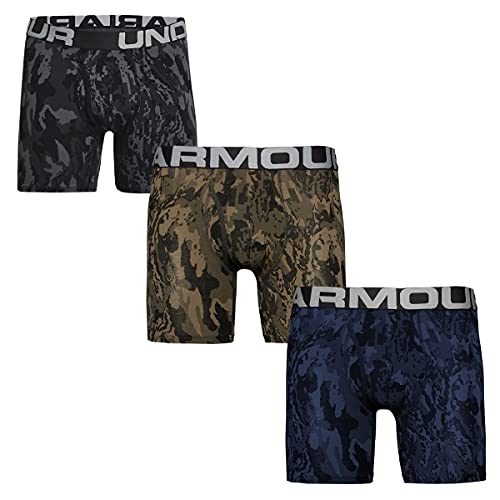 Under Armour Novelty 6in Boxershort 3er Pack schwarzblaugruen, M Herren