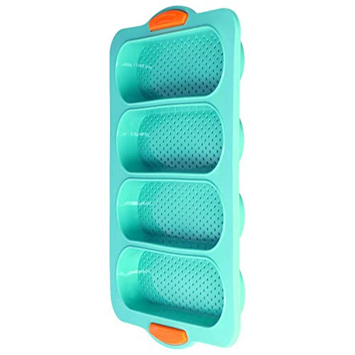 aqxreight Silicone Soft Smooth Bread Baking Pan Kitchen Tool for Baking Enthusiasts (Green)