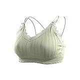 Damen Crisscross Strappy Sexy gepolsterte Sport-BH Workout Fitness Running Crop Top Tanktops für Mädchen