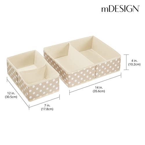 mDesign Jane Collection Fabric Drawer Organizers #TOP12