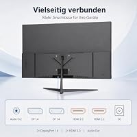 ZZA 32 Zoll 4K UHD PC Monitor, 3840×2160, 60Hz, AMD FreeSync, 1ms, VA-Panel – Ansicht 7