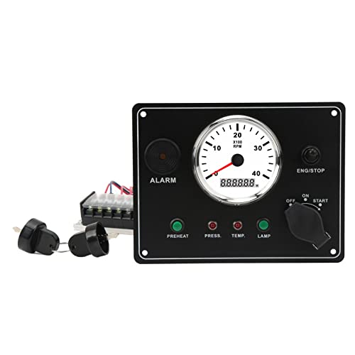 Panel de Instrumentos para Barcos con Tacómetro Multifunción Contra Salitre IP67 5