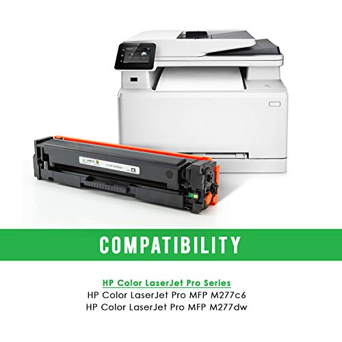 LINKYO Compatible Toner Cartridge Replacement for HP 201X 201A CF400X (Black, High Yield, 2-Pack)