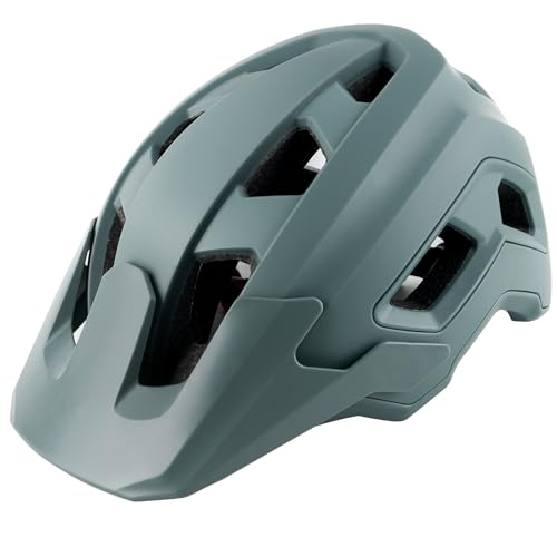 OUWOR Bike Helmet for Adult & Youth, Lightweight MTB Helmet with Adjustable Visor for Mountain/Road Cycling, 2 Sizes for Men Women Boys Girls (Foggy Teal)