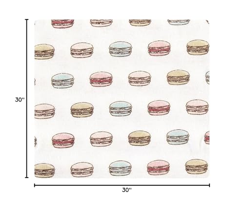 Image of Hudson Baby Unisex Baby Cotton Flannel Receiving Blankets Bundle, Sweet Bakery, One Size