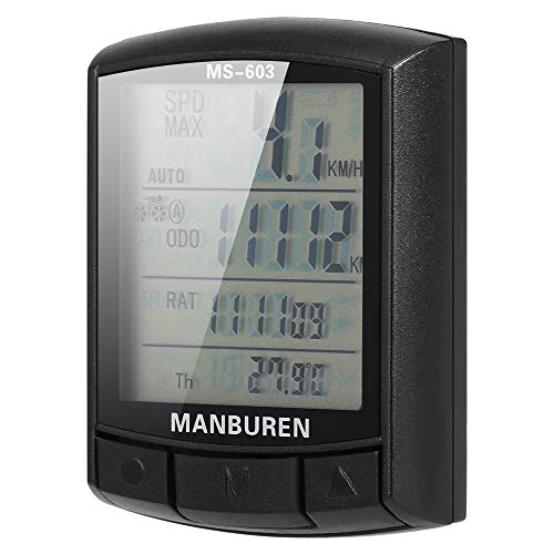 Festnight Bicicleta Ciclismo Computador Bicicleta Velocímetro Odômetro MTB Road Bike Computador Cron